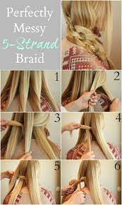 Perfectly Messy 5 Strand Braid Missy Sue Hair Styles Hair Tutorial Hair