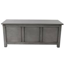 Decor Therapy Casual Smoke Grey Accent Bench In The Indoor Benches Department At Lowes Com
