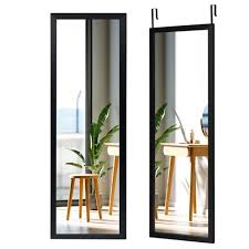 Related searches amanti art natural white wash framed wall mirror. Costway Door Wall Mounted Mirror Full Length Hanging Wood Frame Mirror Decor White Black Golden Target