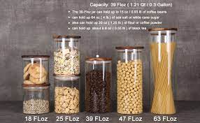 64oz plant glass mason jar with stainless steel lid. Amazon Com Kkc Home Accents Glass Canister With Wood Lid Tea Canisters For Loose Tea Airtight Tea Containers Airtight Glass Container For Loose Leaf Tea Coffee Bean Glass Jar Wood Lid 39 Floz 2 Pack Home Kitchen