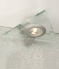 triangular under cabinet light glass