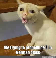 Meme: "Me trying to pronounce Ü in German class" - All Templates ...