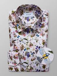 Black And White Floral Dress Shirt Mens White Floral Fauna Print Shirt Mens Floral Dress Shirts Mens Fashion Casual Outfits Mens Fashion Wear