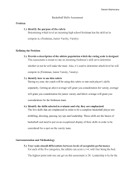 Basketball Skills Assessment