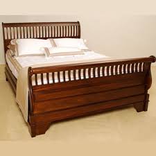 All materials of strict italian origin. Solid Mahogany Wood Sleigh Queen Bed With Slats Bedroom Furniture Ebay