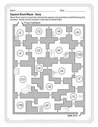 Perplexing Puzzles 3 6 14 Square Roots Activity Square Roots Math Maze