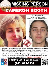 MISSING*** Cameron Evan Booth was last seen