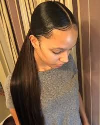 Pin By Shar On Hair Sleek Ponytail Sleek Hairstyles Edges Hair