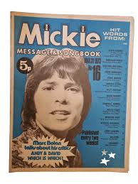 Mickie Message & Songbook Vintage Magazine No. 16, March 1973 Cliff Richard 