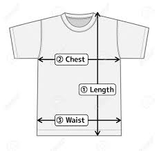 T Shirt Illustration For Size Chart