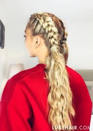 Keep your hair healthy and hydrated. How To Deal With Thick Hair 3 Easy Hairstyles Braided Hairstyles Easy Easy Hairstyles Easy Braids