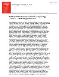 Pdf Twenty Three Unsolved Problems In Hydrology Uph A Community Perspective