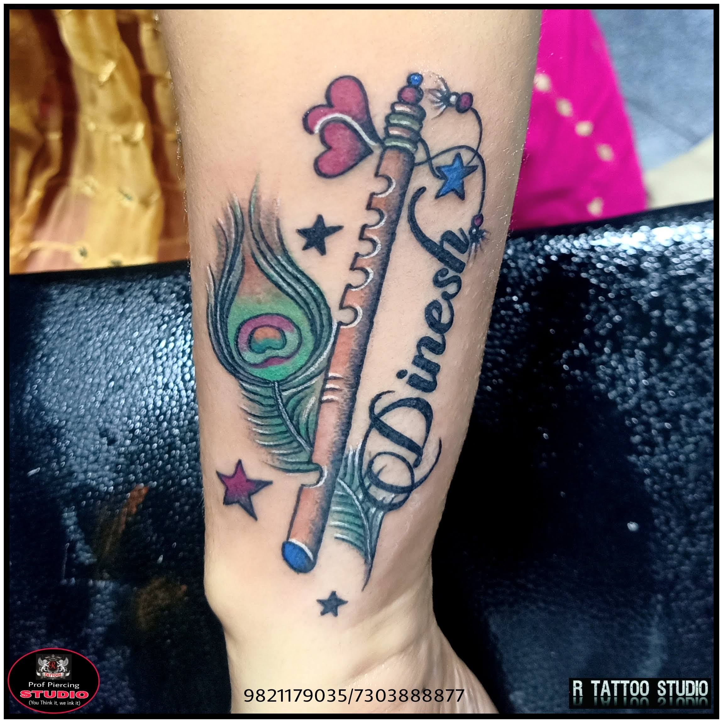 Feather With Name Tattoo product image