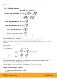 Chemical Kinetics Class 12 Notes Vidyakul Chemical Kinetics Chemistry Chemistry Notes
