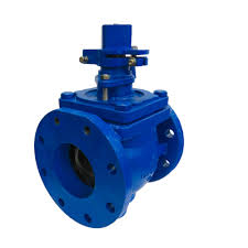 18 In Flanged AWWA Plug Valve with Worm Gear and 2 In Nut ...
