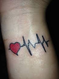 My Heartbeat Tattoo Tattoos Pinterest Heartbeat Tattoo Heartbeat Tattoo On Wrist Heart Rate Tattoo