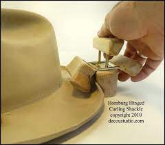 Built To Order Hat Making Tool Homburg Brim Hinged Brim Etsy Hat Making Homburg Brim