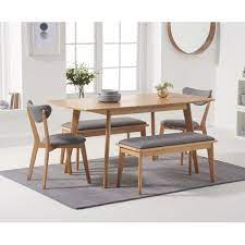 This is a picnic style dining table that is come with the three pieces per set for you to choose such as benches only, table only, table and benches set. Hykkon Nicole Extendable Dining Set With 2 Benches And 2 Chairs Ausziehbarer Tisch Esstisch Eiche Esstisch Ausziehbar