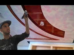 طريقة ارجاع الجبس على شكل خشبي رائع جدا Youtube