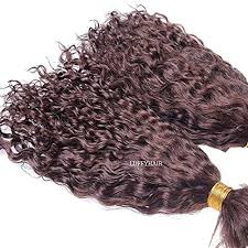 4.3 out of 5 stars. Brown Color Brazilian Human Braiding Hair Wet And Wavy Curly Bulk Hair Ninthavenue Europe