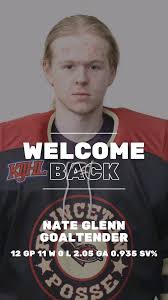 January 10th marked the KIJHL trade deadline. In the club's lone move of  the day, we are excited to welcome back G- Nate Glenn. Glenn started the  season with the Posse before moving