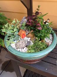Plant succulent cuttings in flowerpots no bigger than thimbles. Kids Corner Miniature Fairy Gardens The Arboretum