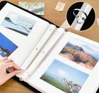 FORMRS 3 Ring Photo Album 4"x6" Self Adhesive Large Capacity PU Leather  Cover, Ocean Boat