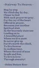 Stairway To Heaven Poem By Helen Steiner Rice Helen Steiner Rice Poems Helen Steiner Rice Heaven Poems