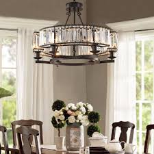 Round Modern Rustic Crystal Chandelier Sofary Lighting