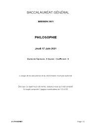 Les sujets du baccalauréat de philo 2021 sont connus. Y2t1otyxaqlaqm