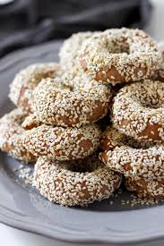 Vegan Greek Olive Oil And Sesame Cookies Baked Ambrosia Recipe Orange Cookies Greek Recipes Dessert Vegan Greek