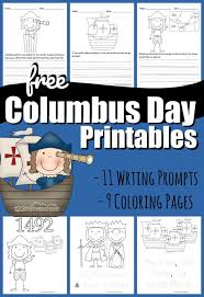 Free Columbus Day Printables In 2020 Writing Prompts For Kids Free Kindergarten Worksheets Kindergarten Worksheets