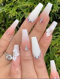 60 Bling Acrylic Coffin Nails Design With Rhinestones Nails Design With Rhinestones Rhinestone Nails Nail Art Ombre If you are trying out coffin acrylic nails, there are so many different designs that you can go for. 60 bling acrylic coffin nails design