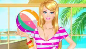 Juegos De Vestir Y Maquillar A Barbie Sus Amigas En La Playa Image House Brunei Travel Disney