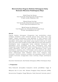 Kursus yang ditawarkan di kolej komuniti sungai petani. 2