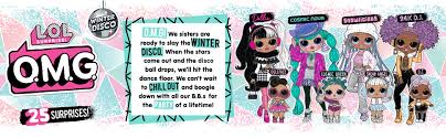Girls will be delighted with the new lol omg coloring pages. Amazon Com L O L Surprise O M G Winter Disco Snowlicious Fashion Doll Sister Toys Games