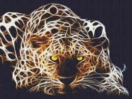 Pounce Leopard Fractal Cross Stitch Pattern Beautiful Large Etsy Tiger Wallpaper Leopard Wallpaper Tiger Art