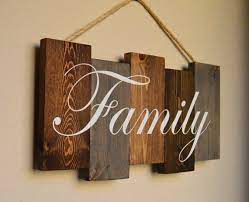 Family Pallet Sign Hand Painted Family Wood Art Wall Decor Pallet Art In 2021 Wood Pallet Signs Wood Wall Art Decor Pallet Signs Family