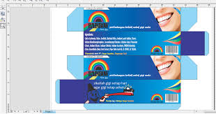 Belajar Coreldraw Cara Membuat Desain Kemasan Pasta Gigi