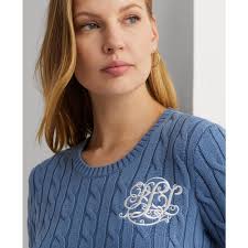 Lauren Ralph Lauren Women's Cotton Cable-Knit Sweater