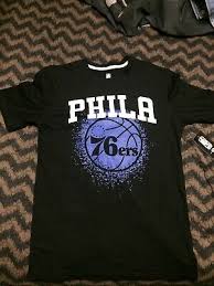 You can download in.ai,.eps,.cdr,.svg,.png formats. Men S Philadelphia 76ers Sixers Black T Shirt Size S Ebay