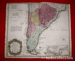 La corte internacional de justicia (cij) inició la etapa de alegatos orales en el litigio que enfrenta a bolivia y chile por la demanda del primero para. Gran Mapa De Argentina Chile Uruguay Paragua Kaufen Alte Kartografie Bis Zum 19 Jahrhundert In Todocoleccion 152527425