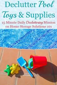 How To Declutter Pool Toys Supplies