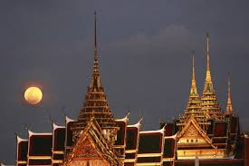 The best view of the lunar spectacular will be had from western north america across the pacific ocean to. Super Blue Blood Moon Over Thailand