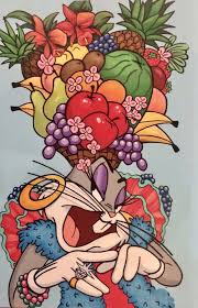 Slick Hare 1947 Warner Brothers Looney Tunes Bugs Bunny As Carmen Miranda Carmen Miranda Was A Brazilian Singer Broa Bunny Painting Bugs Bunny Painting
