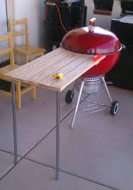 My Home Made Side Table Progress Weber Grill Table Diy Weber Grill Table Bbq Table