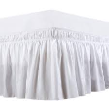 Check spelling or type a new query. By Rajlinen Polyester Microfiber Elastic Dust Ruffle Three Fabric Sides Silky Soft Wrinkle Free Classic Stylish Look In Your Bedroom By Rajlinen Wrap Around Bed Skirt White Full 14 Home Shams Bed Skirts