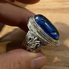 Nouveau bague en argent et améthyste. La Maison Halter Bague Argent Saphir