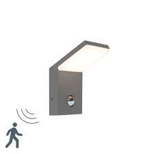 With the help of screws, the device is easily fixed to the wall. Modern Outdoor Wall Lamp Dark Grey With Motion Sensor Incl Led Mapi Lampandlight