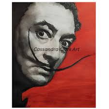 Blazer con retrato de Dalí: chaqueta de traje unisex de algodón con un  toque artístico